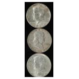 American Silver Half Dollars (3)