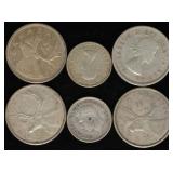 Canadian Silver Coins (6)