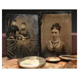 Antique Tintypes & Photo Buttons