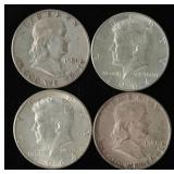 American Silver Half Dollars (4)