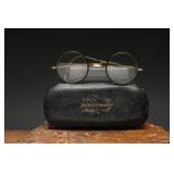 Gold-Toned Windsor Spectacles with Cantwell Case