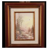 Robert Corty Watercolor, Framed Print, 7' x 5'