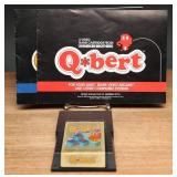 Q*bert Game Cartridge With Instruction Manuals