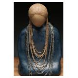 Two-Strand Gold and Silver Tone Chain Necklaces