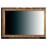 Large Rectangular Mirror with Ornate Gilt Frame