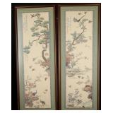 Chinese Silk Embroidered Wall Panels