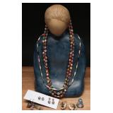 Jewelry Lot With Beaded Necklaces