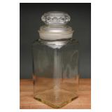Glass Apothecary Jar with Thumbprint Dakota Lid