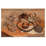 Copper Jewelry and Ephemera Lot