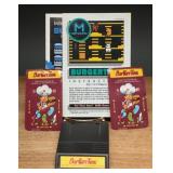 BurgerTime Atari 2600 Game With Manuals and Overl