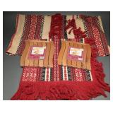 Boho-Chic Woven Runners and Wooden Trivets Set