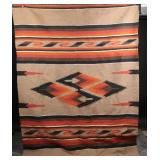 Navajo Regional Hand-Woven Wool Rug, c.1940ï¿½1950