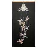 Bradford Editions Porcelain Hummingbird Windchime
