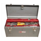 Sears Craftsman Metal Toolbox With Assorted Tools