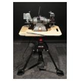 JET 8" Industrial Grinder on Rockwell JawHorse