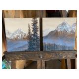 S. Timm 'Beige Mountain' Canvas Prints Set