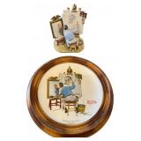 Gorham Norman Rockwell 'Triple Self-Portrait' Se