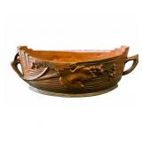 Roseville Magnolia Pottery Basket #385-10