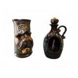 Sull Pottery 'Ugly Face' Mug & Musical Decanter