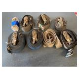 Assorted Heavy-Duty Ratchet Tie-Down Set 8pc