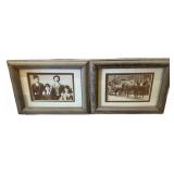 Butch Cassidy & Wells Fargo Framed Print Set