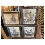 Roland Hendrickson 'Nostalgia' Sepia Prints Set