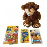Walt Disney Plush Bear and Carded Toy Lot