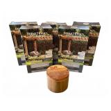 Curtain String Lights & Wood Salt Chamber