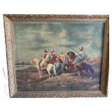 Mid-Century Arabic Signed Orientalist Oil