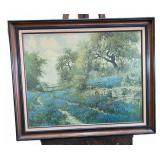 Porfirio Salinas 'Texas Bluebonnets' Canvas Lith