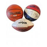 Signed Ball Set: NBA & NFL