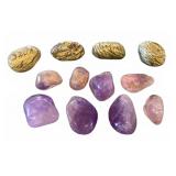 Polished Amethyst & Picture Jasper 12 pc Set