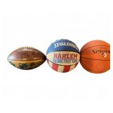 Trio of Legends Signed Sports Ball Collection