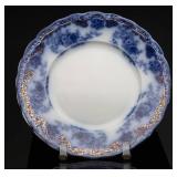 New Wharf Pottery'Harwood'Flow Blue Luncheon Pla