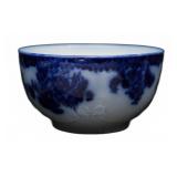 Victorian New Wharf 'Waldorf' Flow Blue Bowl