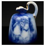 1890 Flow Blue Whispering Babes Pear Creamer