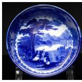 1850 Charles Meigh Flow Blue Jenny Lind Bowl