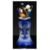 Antique Hatpin Holder & 13-Pin Collection