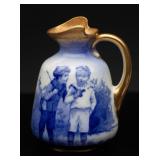 Flow Blue Babes Gone Fishing Gilded Creamer