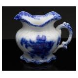 Antique Maddock 'Lombard' Flow Blue Creamer
