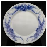 W.H. Grindley 'Daisy' Flow Blue Dinner Plate