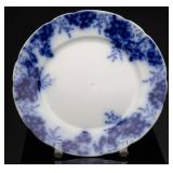 Antique Alfred Meakin 'Peach' Flow Blue Plate