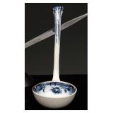 Victorian Flow Blue Gilded Sauce Ladle