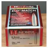 Hornady 6.5mm 140gr ELD Match, 100ct