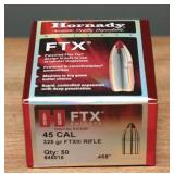 Hornady .458 325gr FTX Rifle Bullets, 50ct
