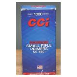 CCI No. 450 Magnum Small Rifle Primers, 1000ct