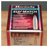 Hornady 6.5mm 147gr ELD Match, 100ct