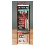 Hornady ELD Match 22 Caliber 75gr Bullets, 2 Open