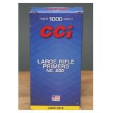 CCI No. 200 Large Rifle Primers, 1000ct