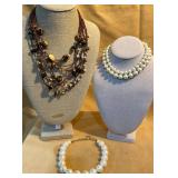 Carolee Faux Pearl Necklaces and Beaded Necklace